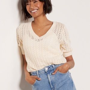 Evereve Pointelle Pullover